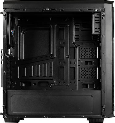 Aerocool Aero-300 FAW Midi Tower Компютърна кутия със страничен прозорец Черен