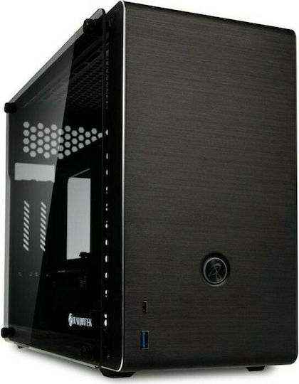 Raijintek Ophion Evo Gaming Mini Tower Κουτί Υπολογιστή με Πλαϊνό Παράθυρο Μαύρο