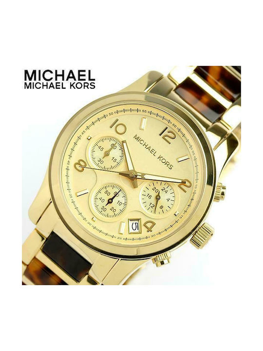 Michael Kors Runway Uhr Chronograph mit Metallarmband