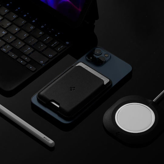Spigen MagSafe Θήκη Καρτών Valentinus σε Μαύρο χρώμα