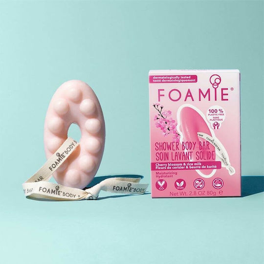 Foamie Cherry Blossom & Rice Milk Μπάρα Σαπουνιού 80gr