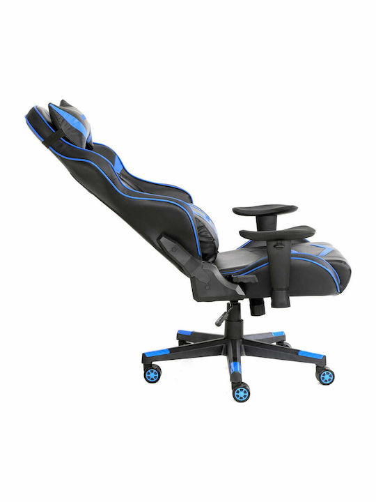 Platinet VARR Nascar Καρέκλα Gaming Δερματίνης με Ρυθμιζόμενα Μπράτσα Μπλε