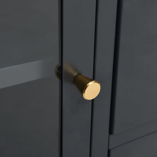 Μπουφές από Μέταλλο με Συρτάρια Ανθρακί 105x35x70cm