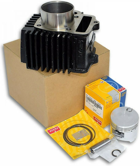 Aspira Motorradkolben- und Zylindersatz 50mm für Honda Astrea Groß 100 21845 Zylinderkolben für Honda Astrea Grand/Supra 50mm