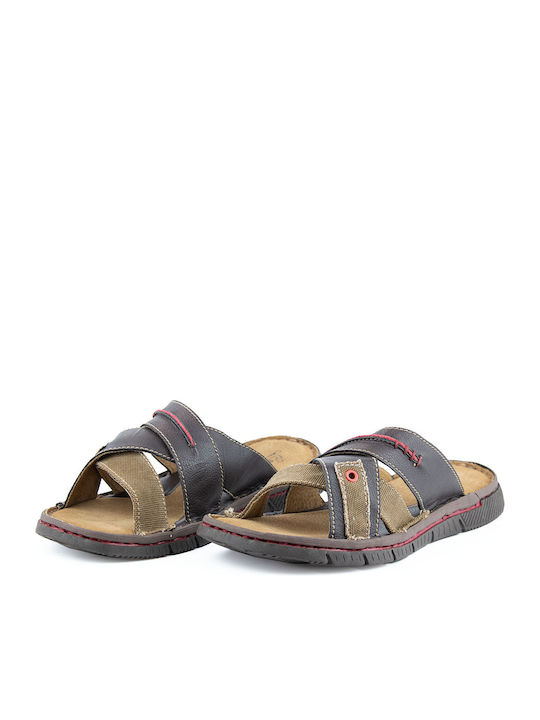 Castor Anatomic Men's Leather Sandals Brown