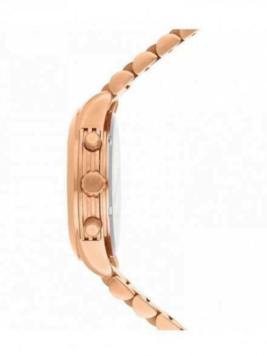 Michael Kors Watch Damen Uhr Chronograph mit Rose Gold Metallarmband