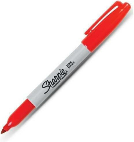 Sharpie Fine Point Permanent Markers 1mm Red 12pcs