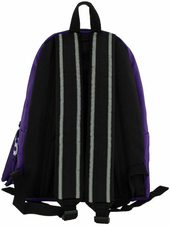 Polo Original 600D Σχολική Τσάντα Πλάτης Γυμνασίου - Λυκείου Μωβ 23lt 2020