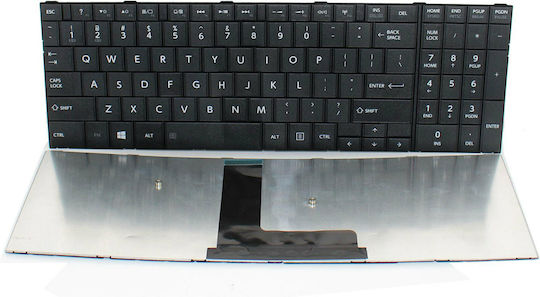 Toshiba Laptop Keyboard for Satellite C50-B with Frame and English (US) Layout in Black Colour