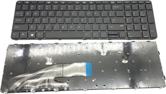 Πληκτρολόγιο Laptop για ProBook 450/G3/455/G3/470/G3 με Πλαίσιο και Διάταξη Ελληνικά (GR) σε Μαύρο χρώμα 40357US