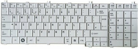 Tastatură Laptop Pentru Satellite C650/C660/C665/C670 Fără Cadru Și Dispunere Engleză (SUA) În Culoare Albă