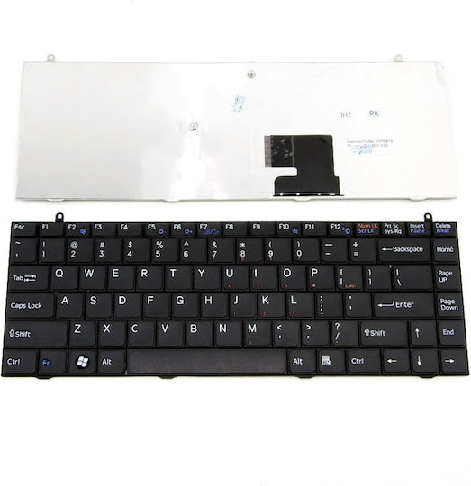 Sony Laptop Keyboard for VGN-FZ with Frame and English (US) Keyboard Language in Black Color EP-1770
