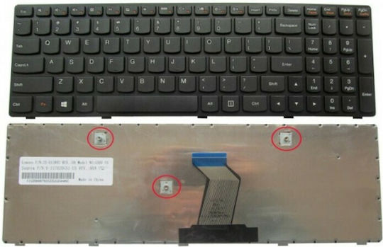 Πληκτρολόγιο Laptop για IdeaPad G500 με Πλαίσιο σε Μαύρο χρώμα