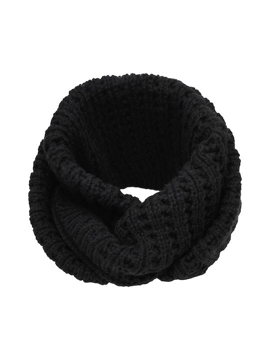 Women's Knitted Scarf Neck Scarf neckwarmer Black infinity snood