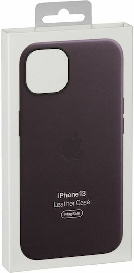 Apple Leather Case with MagSafe Back Cover Leather Dark Cherry (iPhone 13)