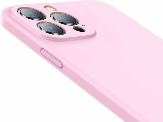 Baseus Liquid Gel Задна корица Силикон Розов (iPhone 13 Pro Max)