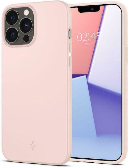 Spigen Thin Fit Umschlag Rückseite Silikon Pink Sand (iPhone 13 Pro)