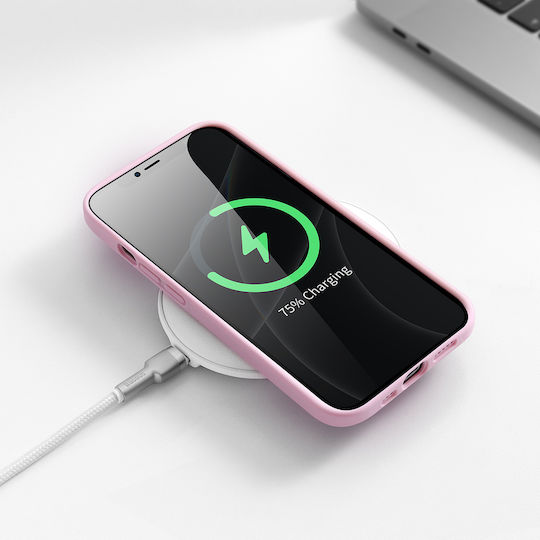 Baseus Liquid Gel Задна корица Силикон Розов (iPhone 13 Pro Max)