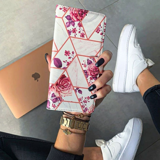 Tech-Protect Floral Wallet Piele artificială Multicolor (Galaxy A72)