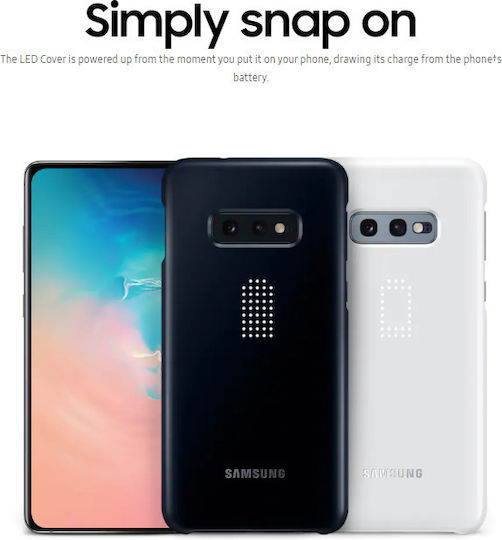 Samsung Задна корица Пластмаса Бял (Galaxy S10e)