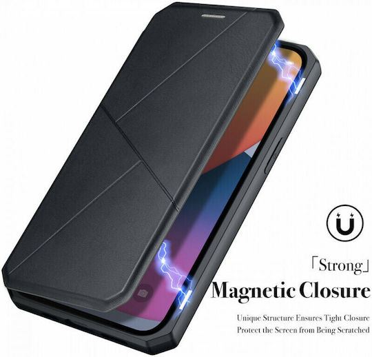 Dux Ducis Skin Pro Book Δερματίνης / Πλαστικό Μαύρο (iPhone 13 Pro Max)