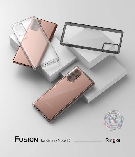 Ringke Fusion Back Cover Plastic 1.2mm with Strap Black (Galaxy Note 20)