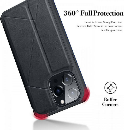 Dux Ducis Skin Pro Book Δερματίνης / Πλαστικό Μαύρο (iPhone 13 Pro)
