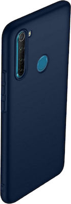 Matt TPU Umschlag Rückseite Silikon Blau (Redmi Note 8)