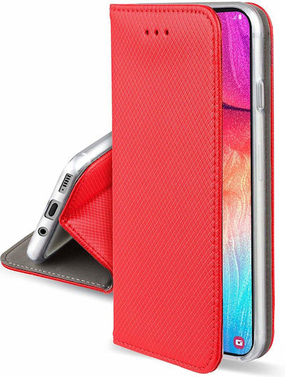 Forcell Smart Magnet Book Δερματίνης Κόκκινο (Redmi 9C)