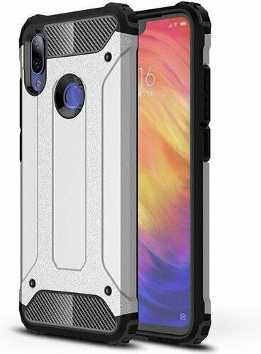 Hurtel Tought Armor Back Cover Plastic Argintiu (Redmi 7)