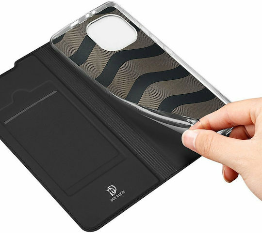 Dux Ducis Skin Pro Книга Изкуствена кожа Черен (Xiaomi Mi 11)