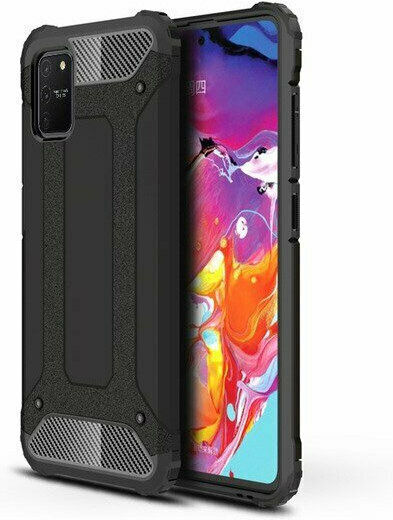 Hurtel Tough Armor Back Cover Plastic Black (Galaxy S10 Lite)
