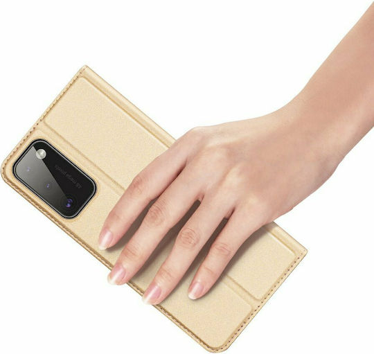 Dux Ducis Skin Pro Book Piele artificială Auriu (Galaxy A41)