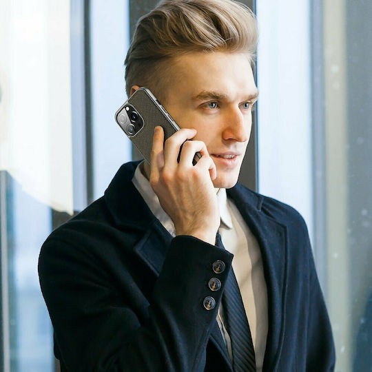 Dux Ducis Fino Задна корица Силикон / Текстил Зелен (iPhone 13 Pro)