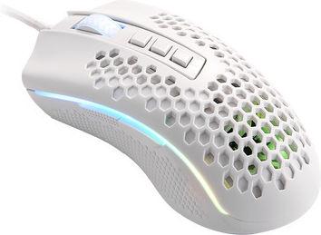 Redragon M808 RGB Gaming Ποντίκι 12400 DPI Storm White