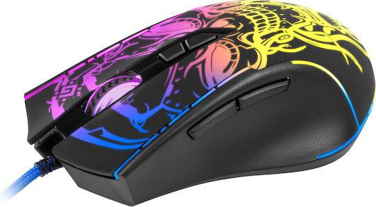 Defender Bulletstorm GM-928 RGB Gaming Ποντίκι 7200 DPI Μαύρο