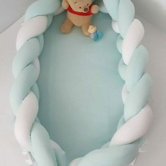 Baby Oliver Baby Nestkissen Mint/White