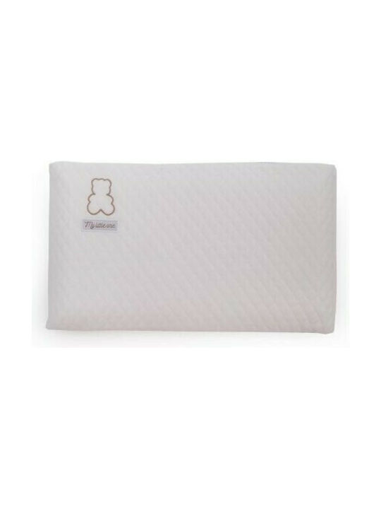 Kikka Boo Βρεφικό Μαξιλάρι Ύπνου Memory Foam My Little Bear Ventilated Λευκό 23x40εκ.