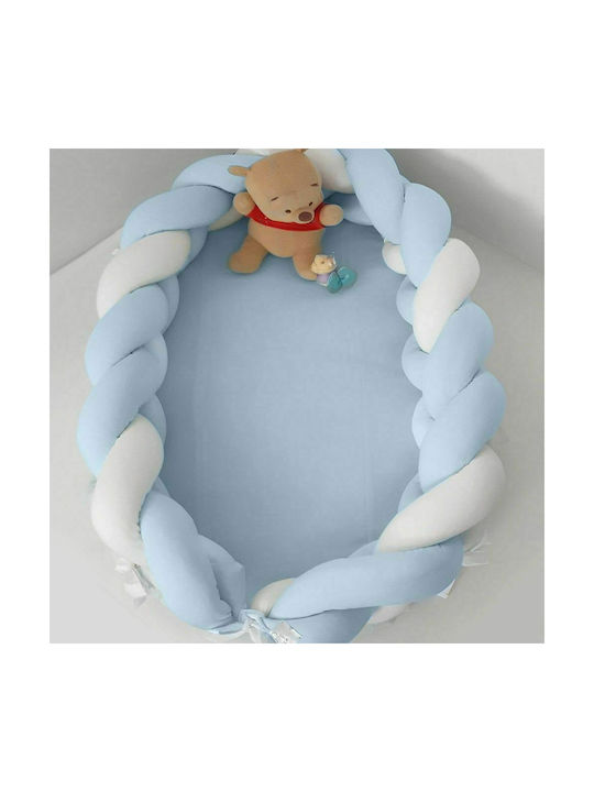 Baby Oliver Βρεφικό Μαξιλάρι Φωλιά White/Ciel