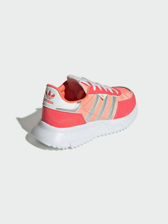 Adidas Kids Sports Shoes Running Retropy F2 Acid Red / Silver Metallic / Turbo