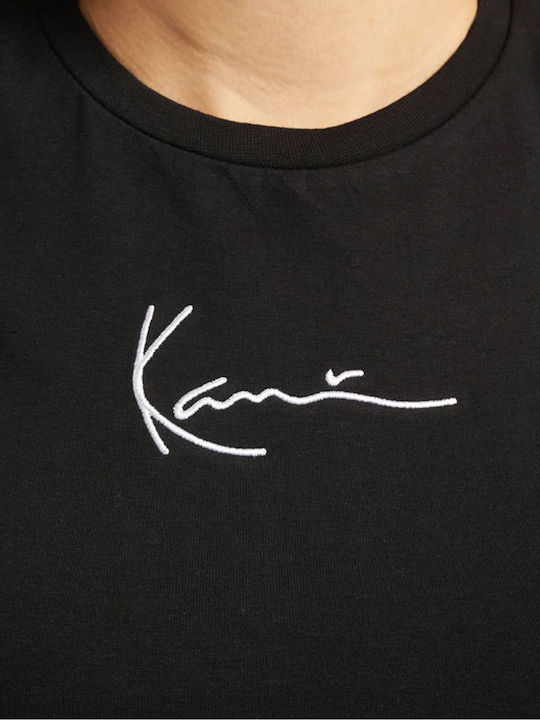 Κοντομάνικο Crop Top Μαύρο