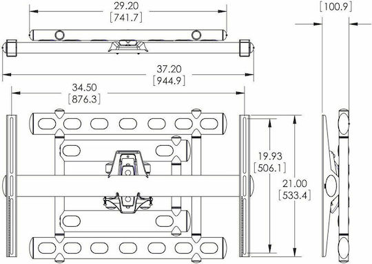 Vogel's 7368520 TV Wall Mount with Extension Arm Until 68" and 136kg