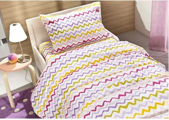 Saint Clair Σετ Σεντόνια Μονά Βαμβακερά Funny Pink 160x250cm 3τμχ
