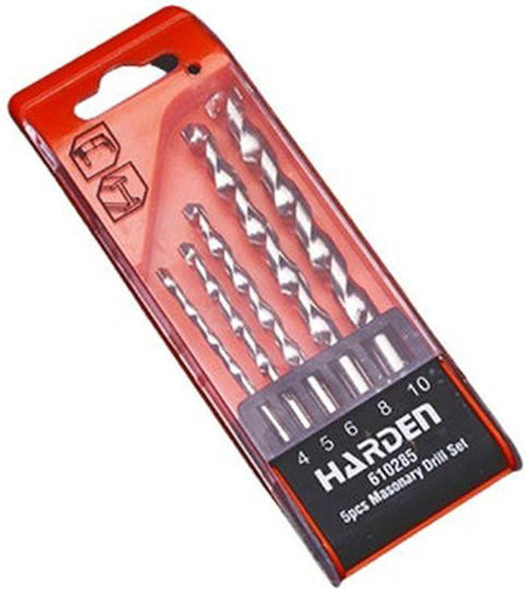 Harden Satz 5 Diamantbohrer Hartmetall mit Zylindrischem Schaft für Gemäuer