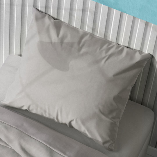 Dimcol Комплект чаршафи Единично Памучни Solid Сив 160x240см 3бр