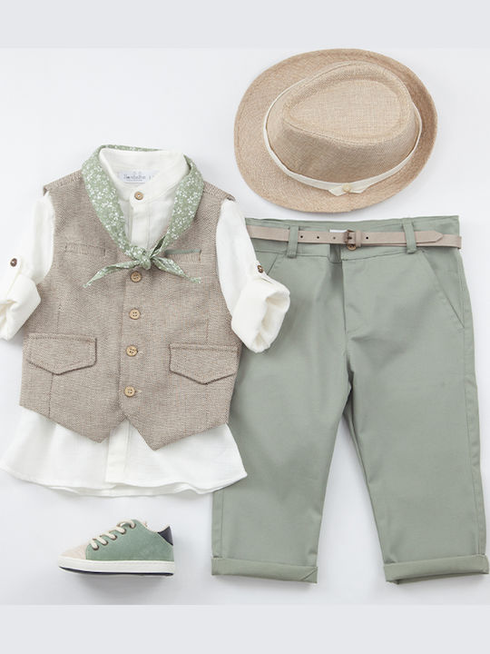 Bambolino Robin Baptism Suit Green 6 Pieces