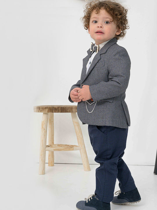 Bonito Baby Βαπτιστικό Κοστούμι Μπλε 6τμχ Bonito Baby Βαπτιστικό Κοστούμι Μπλε 6τμχ