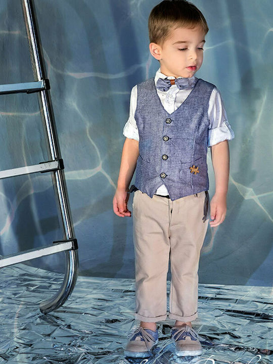 Stova Bambini Βαπτιστικό Κοστούμι με Γιλέκο για Αγόρι 6τμχ