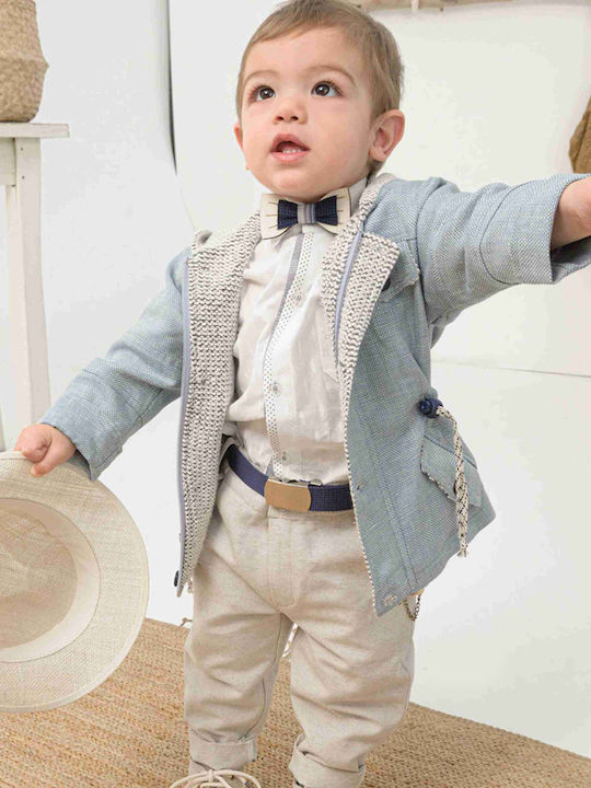 Bonito Baby Βαπτιστικό Κοστούμι Μπλε 6τμχ