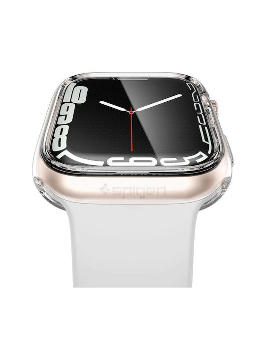 Spigen Ultra Hybrid Силиконов Калъф със Стъкло в Прозрачен цвят за Apple Watch 41 мм